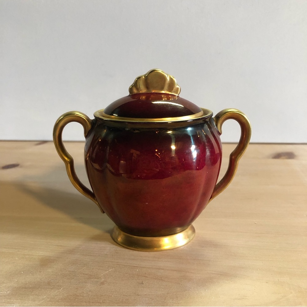 Carlton Ware « Rouge Royale » sugar pot.